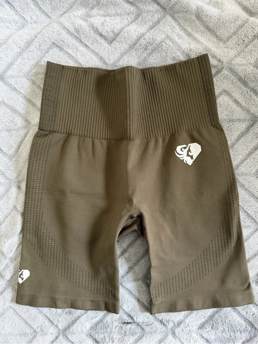 Women’s Best High-Waist Seamless Biker Shorts - Olive